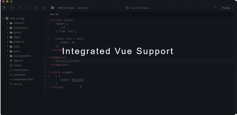 دعم Vue.js